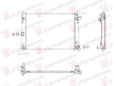 HLADNJAK MOTORA 1.0/1.5 BENZIN (524x388x16)