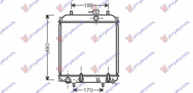 HLADNJAK MOTORA 1.0i 12V (MAN/AUTO) (40x31.7x16) (NRF)