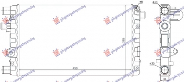 HLADNJAK MOTORA 1.1CC (45x28.5) (NRF)