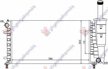 HLADNJAK MOTORA 1.2 8/16V (+/-AC) (58x31.7x18) (MARELLI)