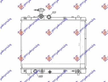 HLADNJAK MOTORA 1.2 BENZIN / 1.3 DDiS DIZEL (AUTO) (400x530x16) (MADJARSKA) (KOYO)