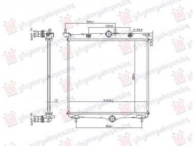 HLADNJAK MOTORA 1.2 BENZIN - 1.5/1.6 DIZEL (MAN/AUTO) (380x414x12) (NRF)