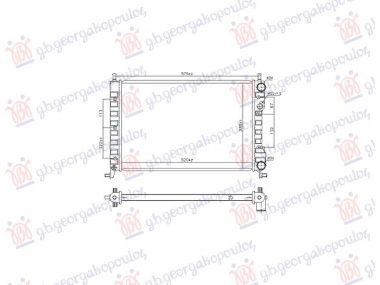 HLADNJAK MOTORA 1.2 BENZIN (522x372x32)-2000 (NRF)