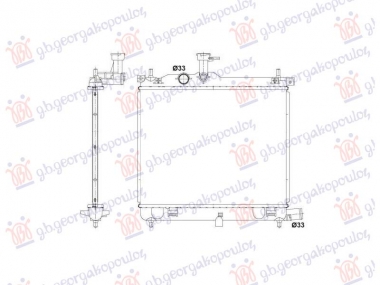 HLADNJAK MOTORA 1.2 BENZIN (MAN) (445x350) (NRF)