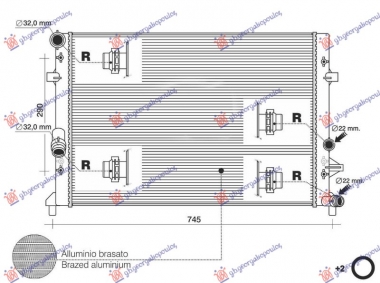 HLADNJAK MOTORA 1.2 TSI (62.5x45.2x34) (NRF)