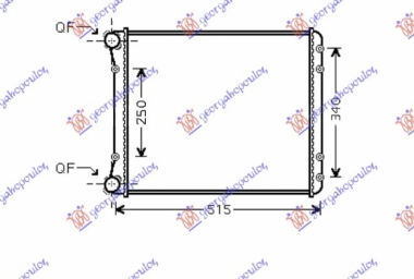 HLADNJAK MOTORA 1.2/1.4/1.6 16V FSI/TDI (46.8x39.5) (NRF)
