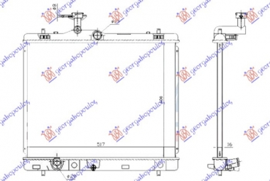 HLADNJAK MOTORA 1.2/1.4/1.6 BENZIN (400x540x16) (JAPAN) (KOYO)