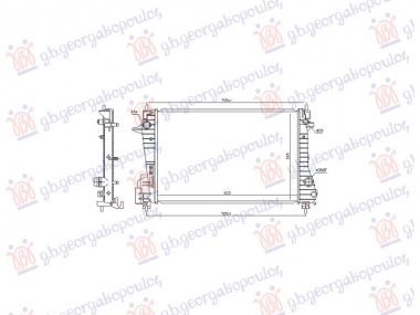 HLADNJAK MOTORA 1.3 DIZEL (640x397x27)