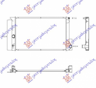 HLADNJAK MOTORA 1.3/1.4/1.6/1.8 BENZIN (MAN) (600x375x16) (KOYO)