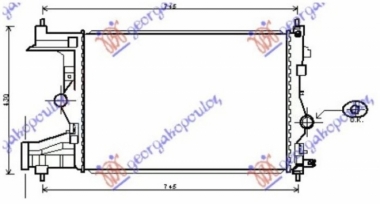 HLADNJAK MOTORA 1.3/1.7 DIZEL (580x395) (NRF)