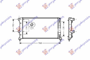 HLADNJAK MOTORA 1.3/1.9cc JTD (+/-AC) (70x30.6) (VALEO)
