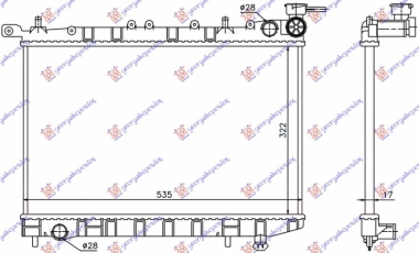 HLADNJAK MOTORA 1.4-1.6 (52.8x32) (28/28)