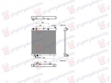 HLADNJAK MOTORA 1.4 BENZIN (AUTO) (380x390) (NRF)