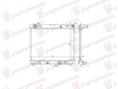 HLADNJAK MOTORA 1.4 DIZEL (MAN/AUTO) (478x350) (NRF)