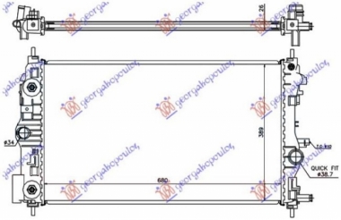 HLADNJAK MOTORA 1.4/1.6 TURBO BENZIN (AUTO) (68x39.5) (KOYO)