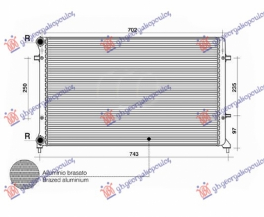 HLADNJAK MOTORA 1.4/1.6/2.0 FSI/SDI (MAN/AUTO) (+AC) (650x415) (LEMLJEN)