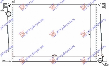 HLADNJAK MOTORA 1.4/1.6i 16V BENZIN (+/-AC) (60x42) (MARELLI)