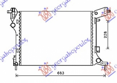 HLADNJAK MOTORA 1.4i- 16V (53.8x41.2x14) (VALEO)
