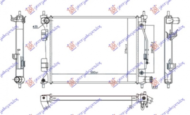 HLADNJAK MOTORA 1.4i BENZIN (AUTO) (500x375x26) (NRF)