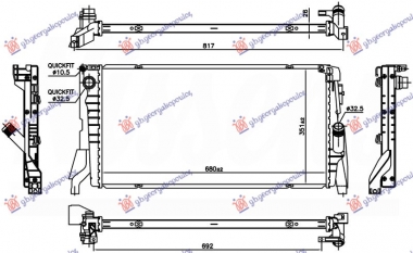 HLADNJAK MOTORA 1.5 (216i/218i) BENZIN (MAN/AUTO) (680x351x26) (VALEO)