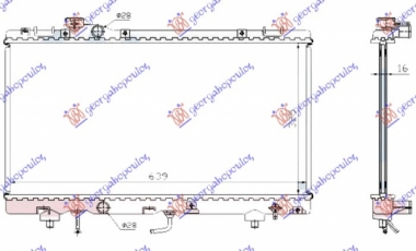 HLADNJAK MOTORA 1.5 BEN (325x630x16)