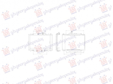 HLADNJAK MOTORA 1.5 BENZIN/HIBRID (SA CEVI) (375x586) (NISSENS)