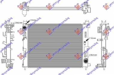 HLADNJAK MOTORA 1.5 DCI DIZEL (MANUELNI) (510x404) (NISSENS)