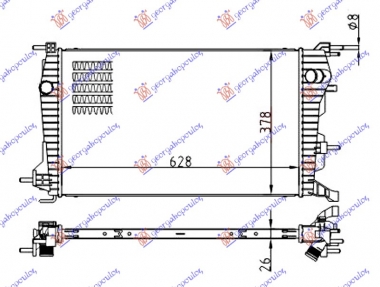 HLADNJAK MOTORA 1.5 dCi (MAN) DIZEL (630x380) (NRF)