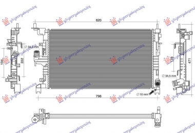 HLADNJAK MOTORA 1.5 DIZEL (MAN/AUTO) (685x388) (NISSENS)