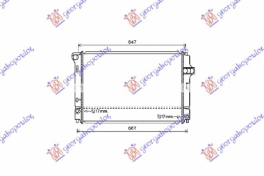 HLADNJAK MOTORA 1.5 HIBRID (54/55KW) (600x400x16) (NRF)