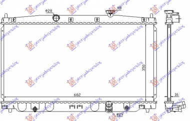 HLADNJAK MOTORA 1.5-i6V HIBRID (AUTO) (35x68x1.6) (NRF)