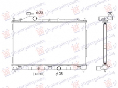 HLADNJAK MOTORA 1.5 T-Mivec BENZIN (AUTO) (400x685x26)