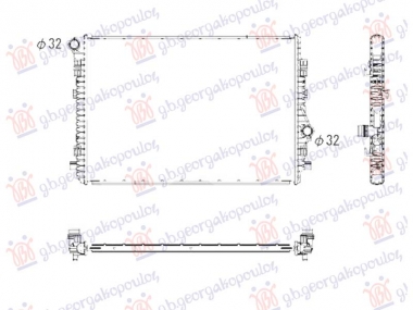 HLADNJAK MOTORA 1.5 TSI BENZIN (CEV DIJAGONALNO) (650x465) (NRF)
