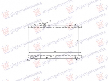 HLADNJAK MOTORA 1.5/1.6 BENZIN - 1.6 DIZEL (375x710) (VALEO)