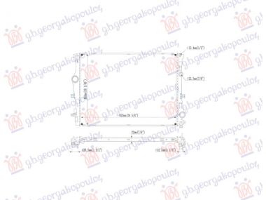 HLADNJAK MOTORA 1.5/2.0 BENZIN - 2.0 DIZEL (625x477) (NRF)