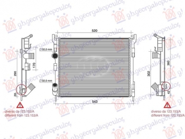 HLADNJAK MOTORA 1.5DCi 2001- (480x414x27) 59KW (NRF)