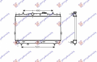 HLADNJAK MOTORA 1.6-2.0i16V (37.5x67x1.9