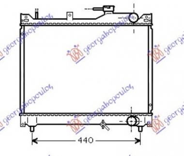 HLADNJAK MOTORA 1.6 BENZIN (425x525) (NRF)