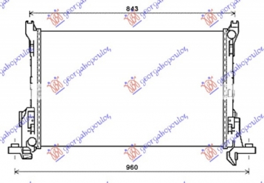 HLADNJAK MOTORA 1.6 CDTi DIZEL (MAN) (+AC) (750x470x26) (VALEO)