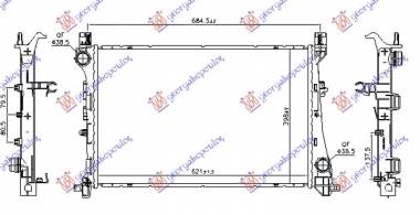 HLADNJAK MOTORA 1.6 MJTD DIZEL (MAN/AUTO) (620x400x26) (NRF)