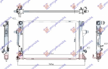 HLADNJAK MOTORA 1.6 MPi BENZIN (AUTO) (610x400x16) (KOYO)