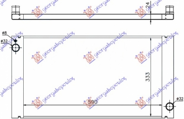 HLADNJAK MOTORA 1.6 T. BENZIN - 1.6/2.0 DIZEL (59x33.4) (NRF)