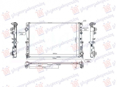 HLADNJAK MOTORA 1.6/2.0 BENZIN - 2.2 DIZEL (MAN/AUTO) (640x432) (NRF)
