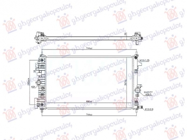 HLADNJAK MOTORA 1.6/2.0 DIZEL (AUTO) (OTOVR ZA SENZOR) (680x398) (VALEO)