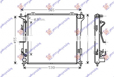 HLADNJAK MOTORA 1.6DIZ AUTO (450x450x26)