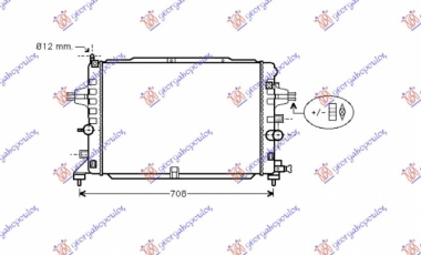 HLADNJAK MOTORA 1.6i 16V TURBO (+/-AC) (60x37) (NRF)