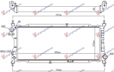 HLADNJAK MOTORA 1.7 DIZEL (65x27) (MARELLI)