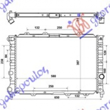 HLADNJAK MOTORA 1.9JTD-2.4JTD(58x39.5x24