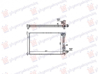 HLADNJAK MOTORA 2.0 BENZIN - 1.9/2.1 DIZEL (MAN/AUTO) (640x400) (NRF)