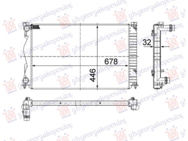 HLADNJAK MOTORA 2.0 BENZIN - 2.0 DIZEL (MAN) (677x439) (NRF)